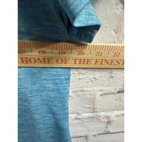 Women’s Size L Large Under Armour Heat Gear Heatgear Dri-Fit Blue t-Shirt  EUC - Picture 5 of 6